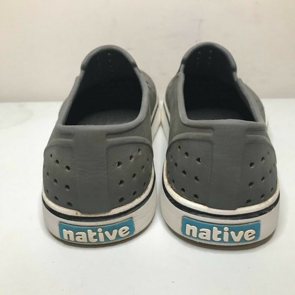 Native Miles Slip On Shoe Womens 10 Mens 8 Gray Perforated Outdoor Comfort - Picture 4 of 8